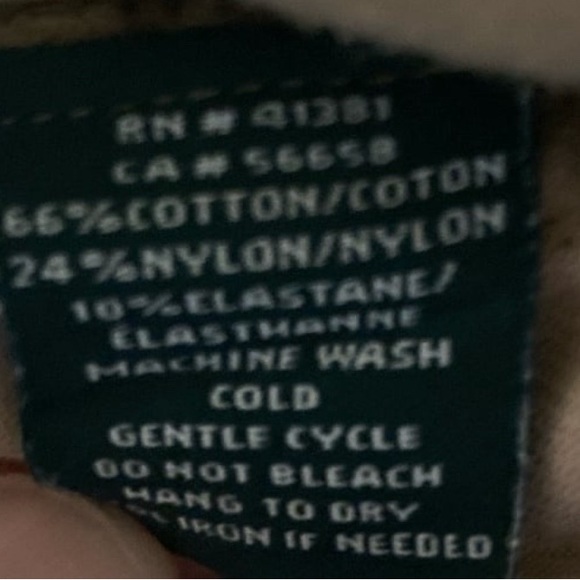 Lauren Ralph Lauren Tan Utility Cargo Pants With Snap Button Ankle Cuff Size 16 - Picture 10 of 10